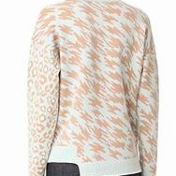 Opening Ceremony Glacier Blue Animal Zip Sweater - Picture 8 of 12